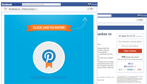 Facebook Pinterest Contest