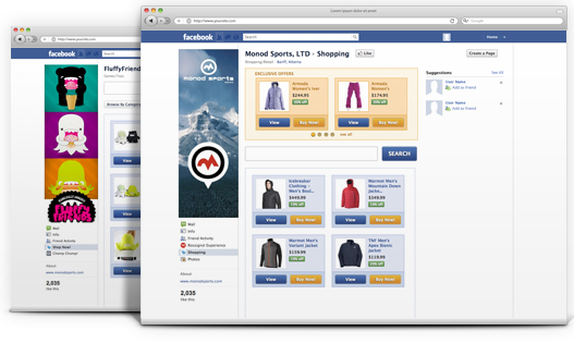 GoSocial Store Examples 