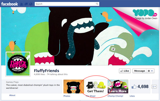 FluffyFriends Facebook app icons and images