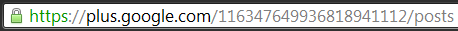 Google Plus Normal URL