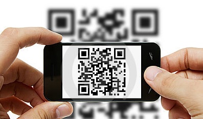 QR code iphone smartphone camera